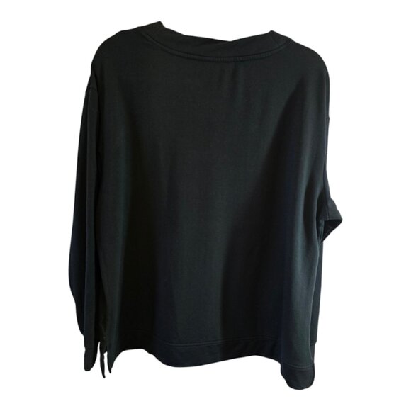 ORVIS BLACK PULLOVER SWEATER MODAL SIZE XL VNECK VERY SOFT RELAXED - Picture 5 of 8